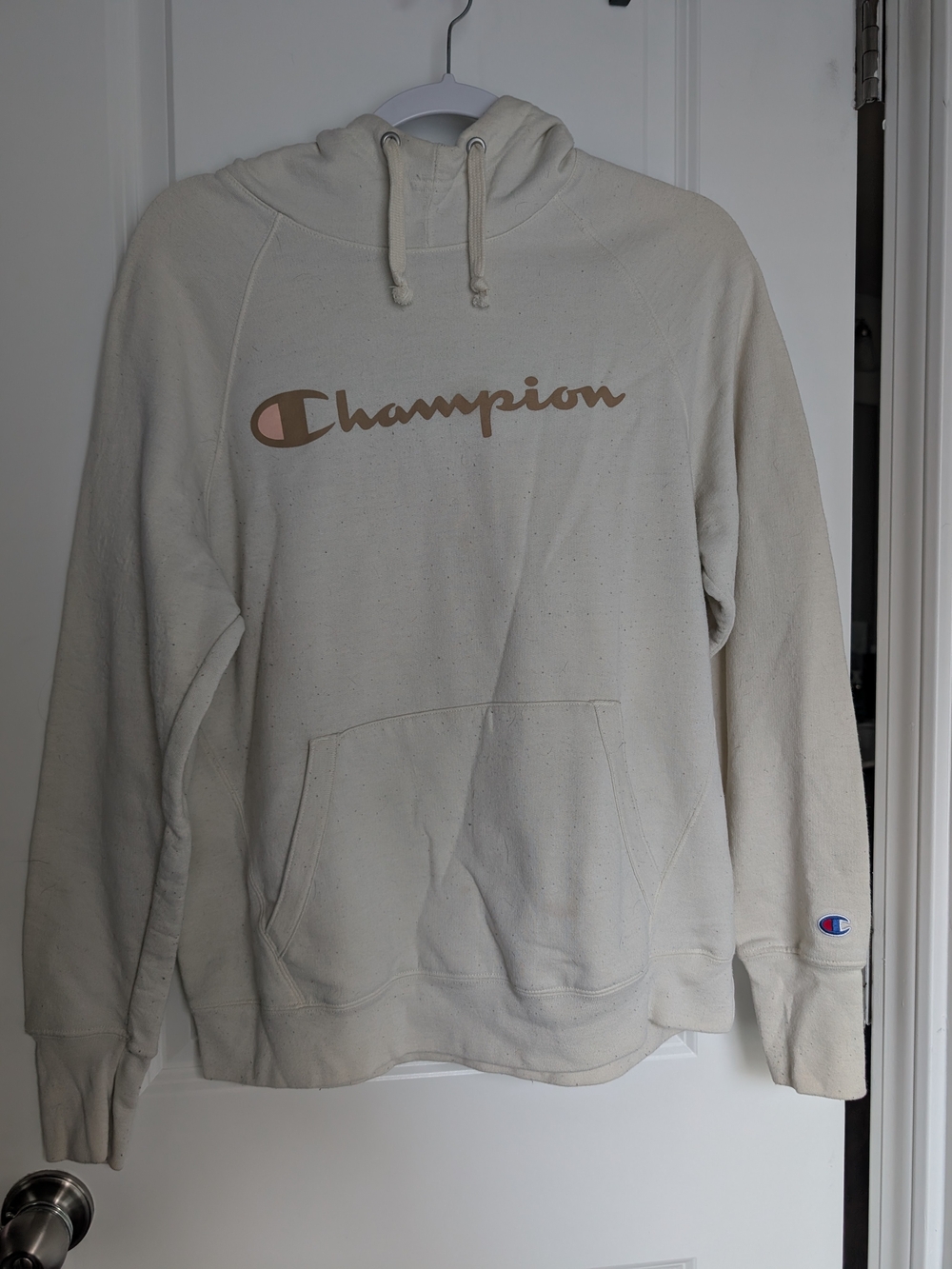 Champion Women's Cream Hoodie